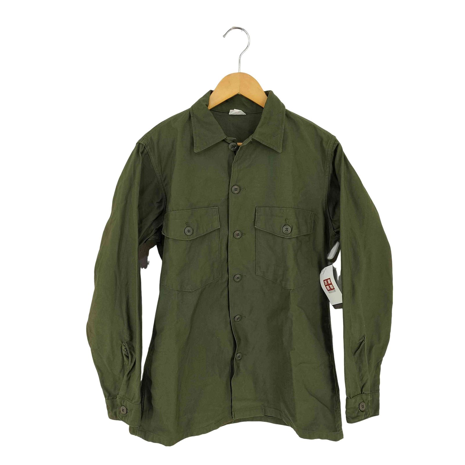 ユーエスアーミー U.S. ARMY 60s 2nd シャツ袖 コットンサテン