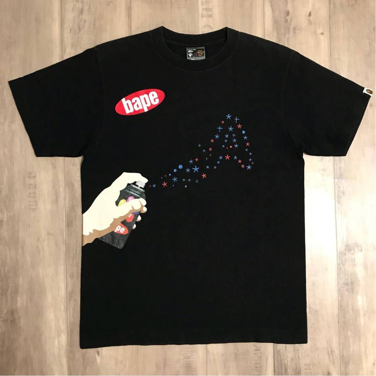 初期 スプレー缶 ラメプリント Tシャツ BAPE NIGO ベイプ ape - メルカリ