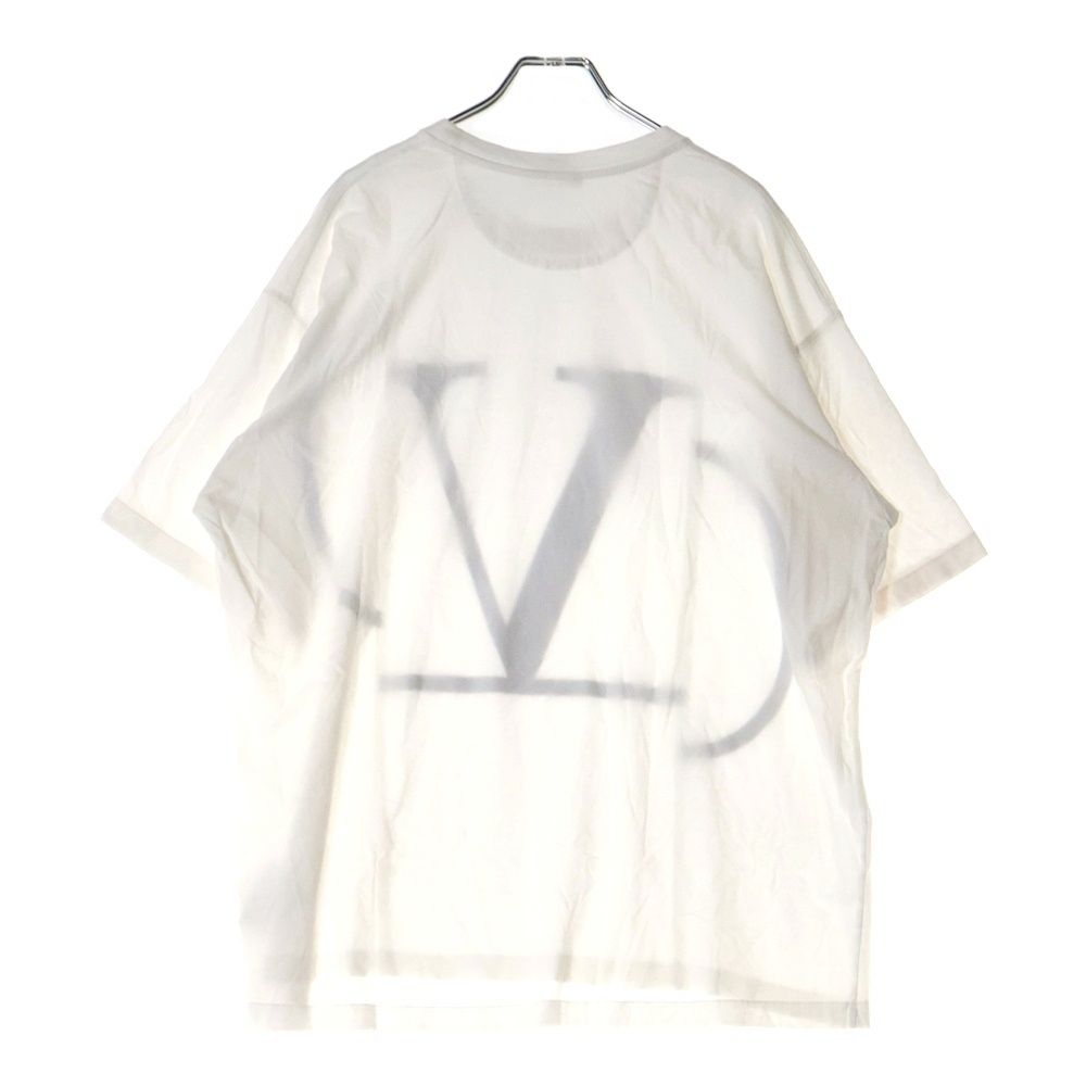 国内発 VALENTINO Vロゴコットンクルーネック半袖Tシャツ 国内発 VALENTINO Vロゴコットンクルーネック半袖Tシャツ