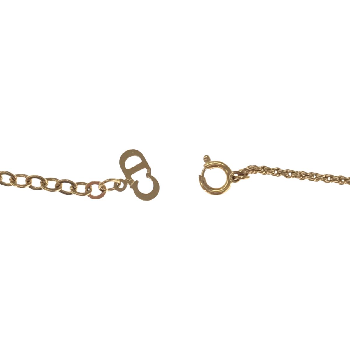 Christian Dior 八角形 ロゴ CD ネックレス ゴールド - USED MARKET