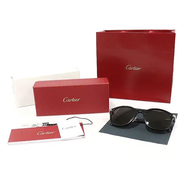 Cartier（カルティエ) CT0302S ブラック オーヴァル ラウンド