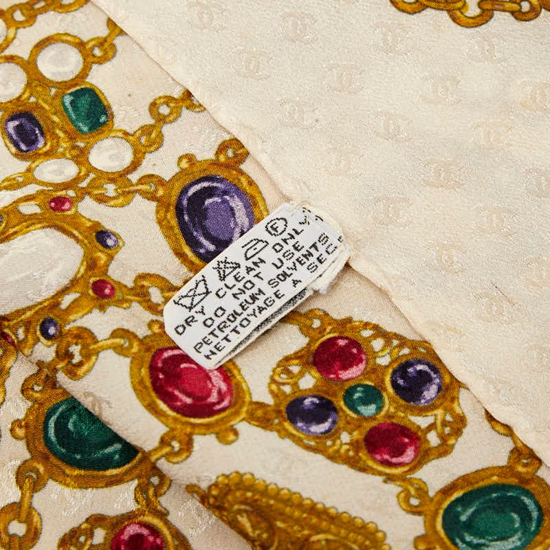 シャネル ジュエリー 宝石柄 ベージュ マルチカラー シルク レディース CHANEL 1-0238180 WWW_OLIVIERBERNSTEIN_COM