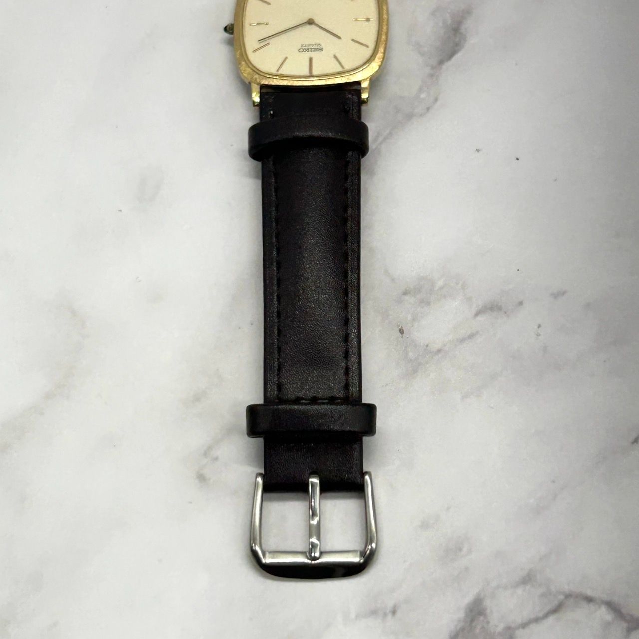 稼動品】腕時計SEIKO DOLCE ブラックシルバーゴールド ドルチェ