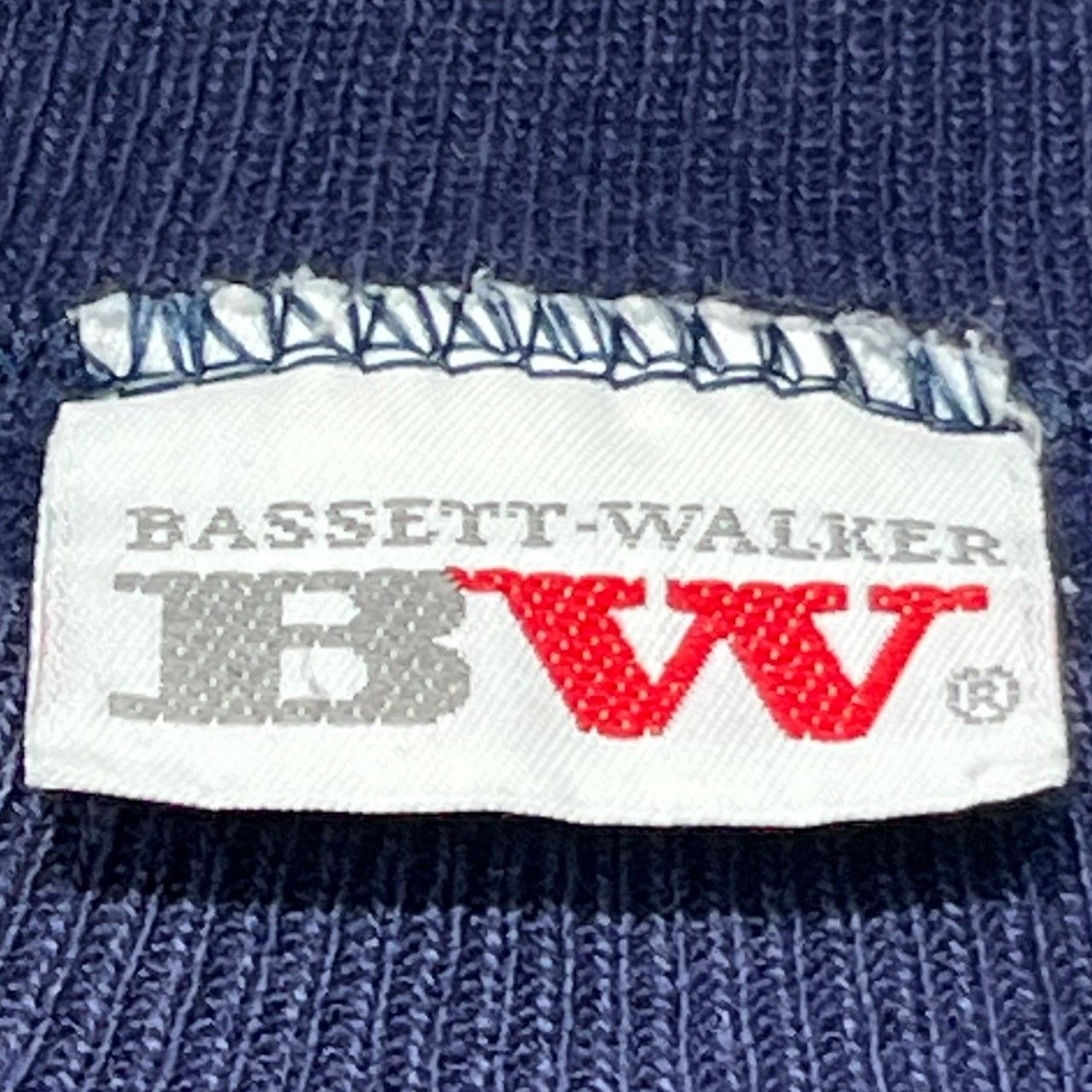Topps☺︎【761】80年代USA製バセットウォーカースウェット短丈ラグ 80's USA製 BASSETT WALKER バセットウォーカー vintage