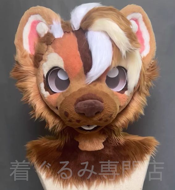 狐　着ぐるみ　kigurumi ファースーツ　　マスク　コスプレ　コスチューム 着ぐるみヘッド kigurumi NO.3 赤 ファースーツ 全頭ヘッド ケモノ