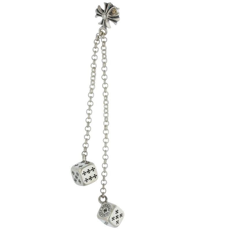 クロムハーツ　CHAIN Dice  ピアス CHROME HEARTS クロムハーツ CHAIN DROP DICE 2/チェーン