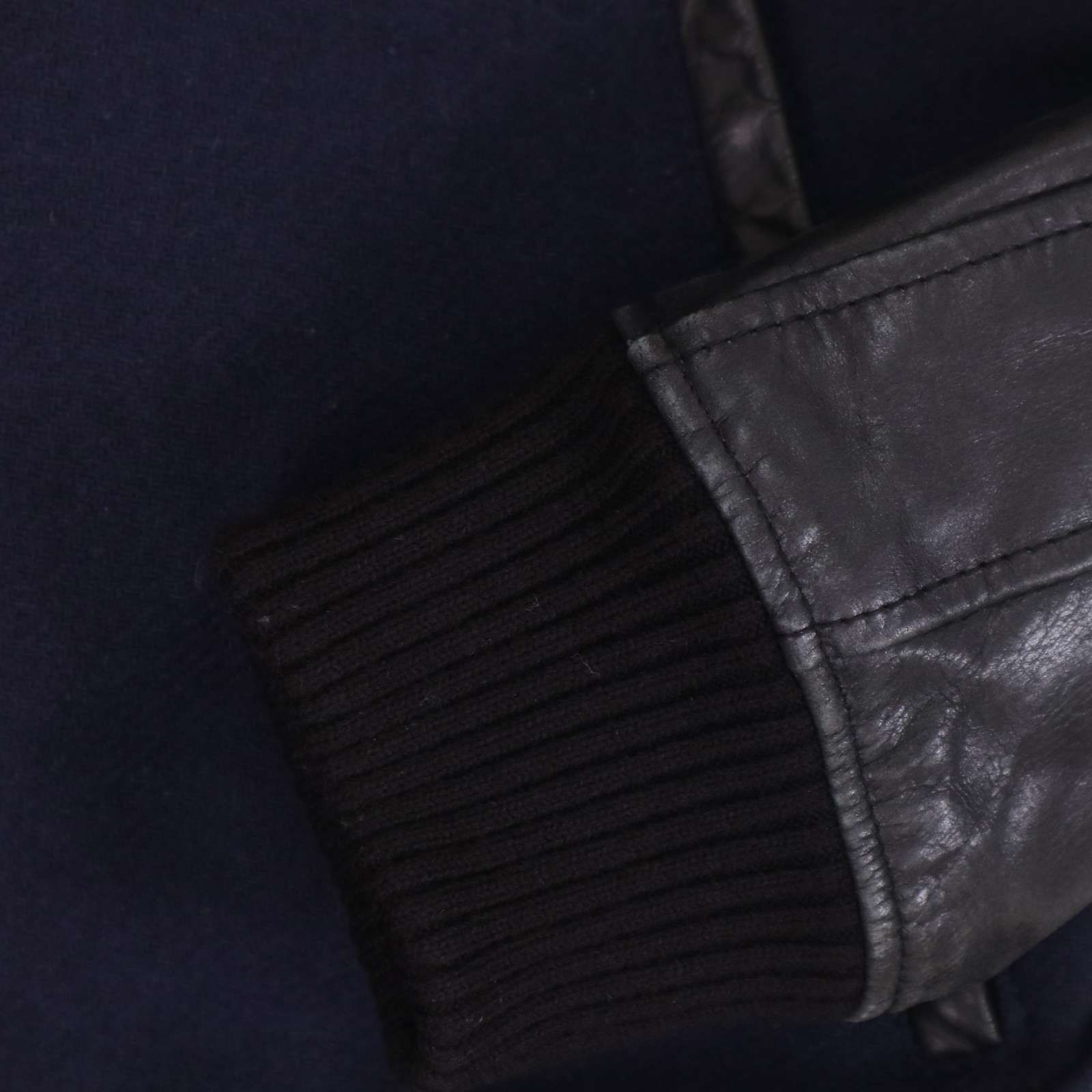 SABLE CLUTCH セーブルクラッチ 袖革☆ 牛革 カウ レザー × メルトン 