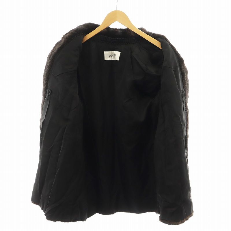 激安価格の ファー フラッシュ FLUSH ミドル丈 毛皮コート ファーコート FUR ジャケット・アウター