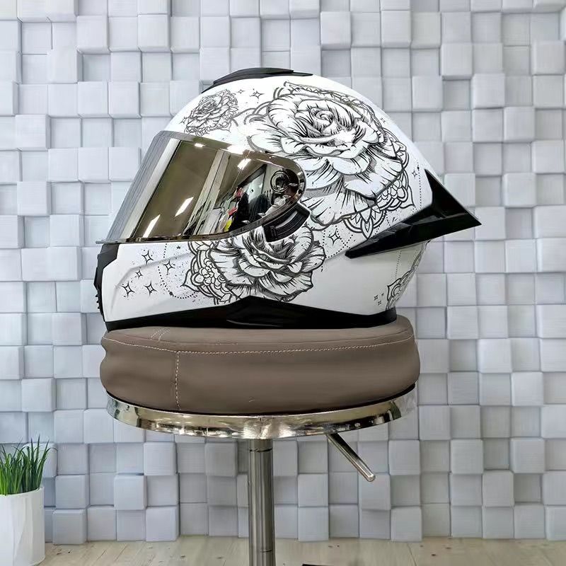 LVS レーシングフルフェイスヘルメット 内臓レンズ ダブルシールド S〜XL LVSフルフェイスヘルメット ダブルレンズヘルメットM〜XXL - メルカリ