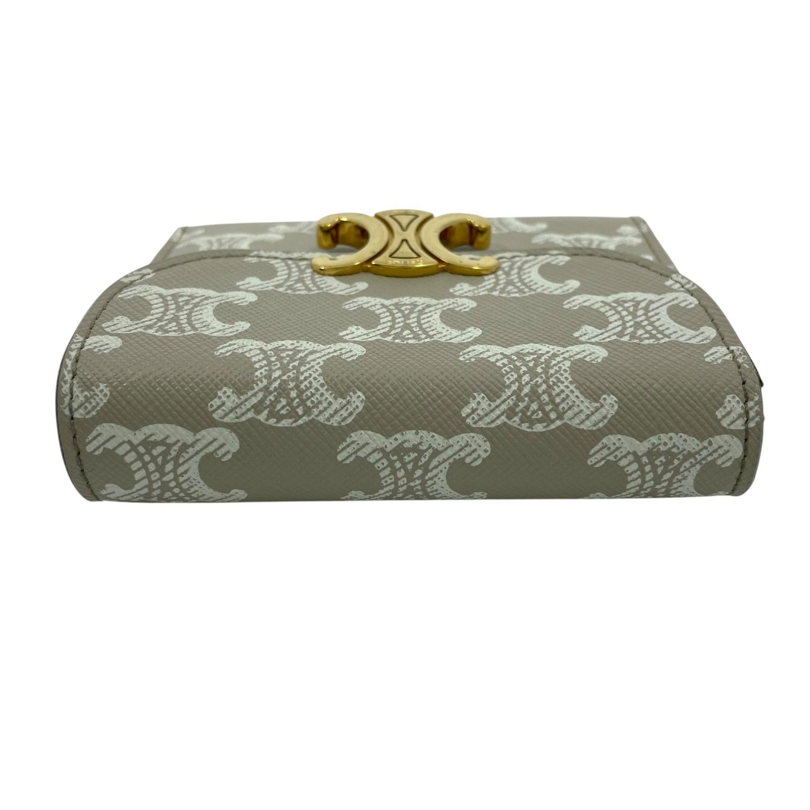 CELINE セリーヌ トリオンフキャンバス 三つ折り財布　ユニセックス CELINE セリーヌ トリオンフキャンバス 3つ折り コンパクト財布