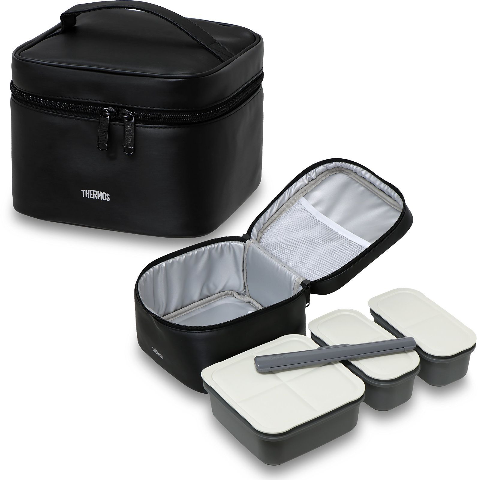 Color ブラック_Style 保冷ポーチ付き_PatternName 2段式 サーモス 弁当箱 2段 大容量 フレッシュランチボックス 約1.8L ブラック DJF-1800 BK