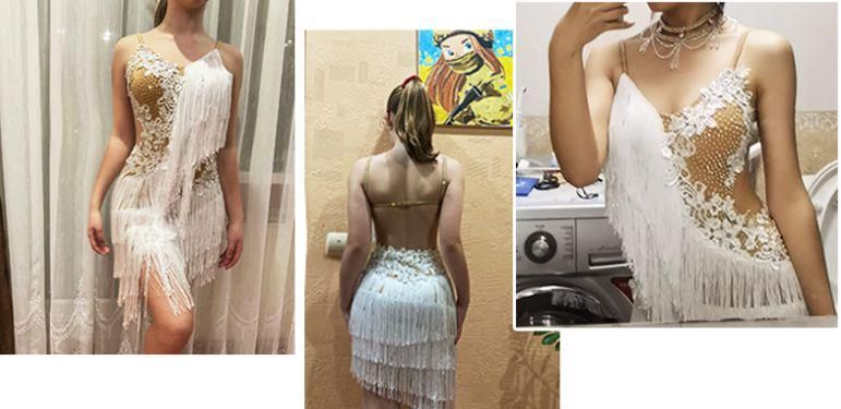 社交ダンス衣装 ラテンワンピースドレス