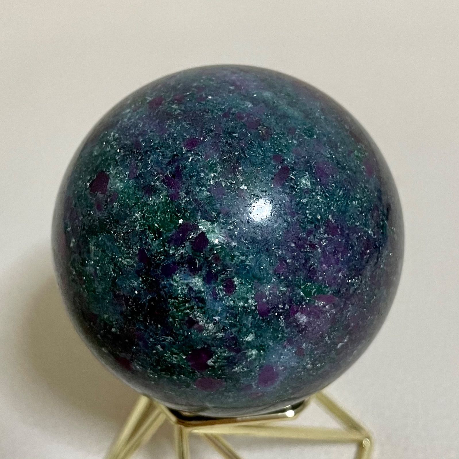 ルビーインカイヤナイト スフィア φ64.8mm | Asumilestone ルビーイン