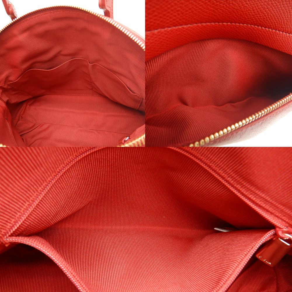 Furla フルラ パイパー ハンドバッグ 2WAY レザー レッド/251886【中古  