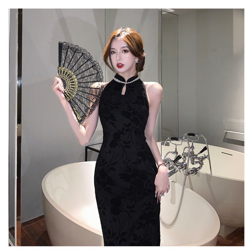 女性用 旗袍風のフォーマルなワンピース