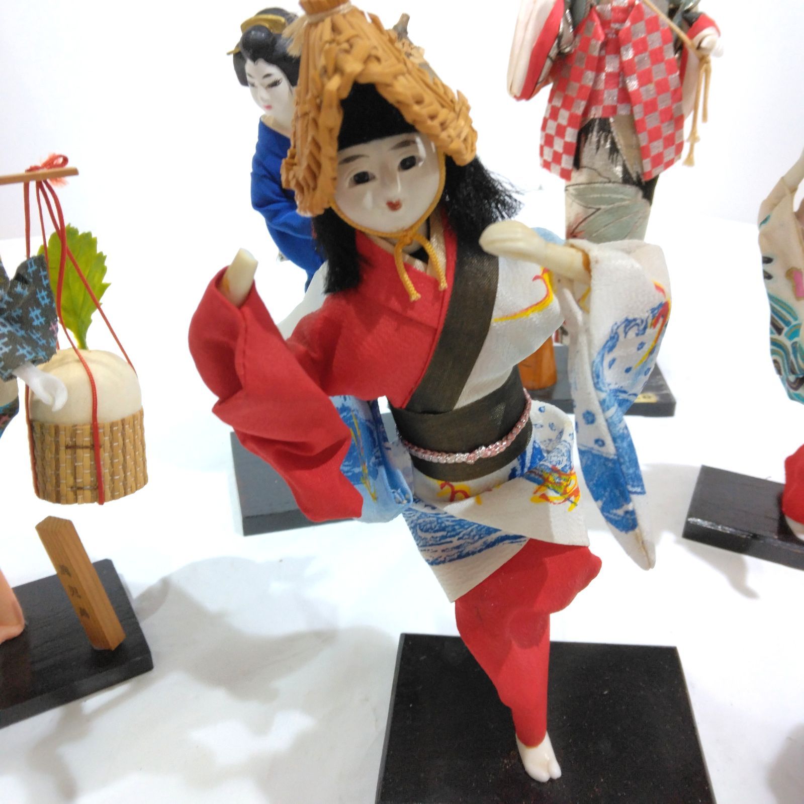 昭和レトロ 郷土人形 7体セット 着物 和風 置物 A363 - メルカリ