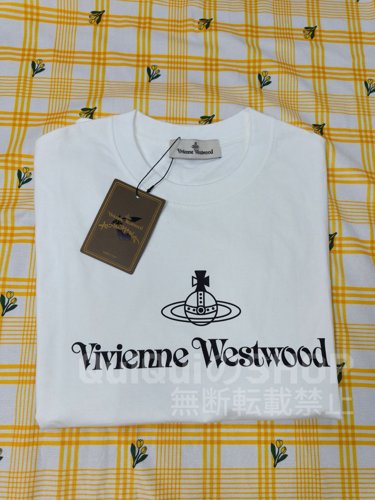 Vivienne Westwood ゆったりロゴプリント半袖Tシャツ ホワイト ヴィヴィアン・ウエストウッド Vivienne Westwood ゆったりロゴ