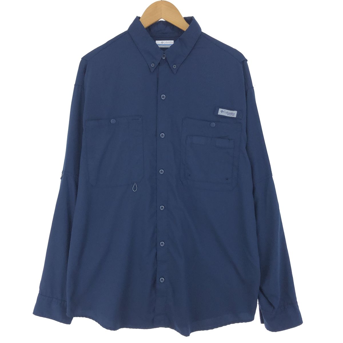 古着 コロンビア Columbia PFG ボタンダウン 長袖 フィッシングシャツ メンズL/eaa422670