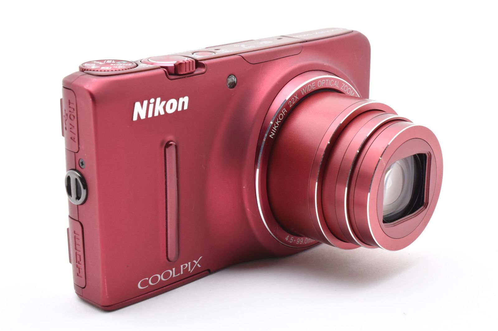 Nikon COOLPIX S9500 レッド バッテリー・充電器付き 極上品 Nikon coolpix S9500 レッド バッテリーチャージャーセット