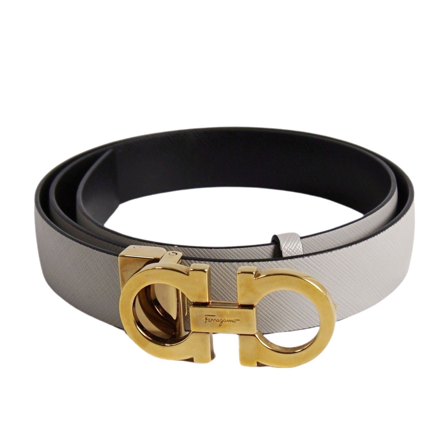 極美品✨サルヴァトーレフェラガモ ベルト サッシュ 紺×ゴールド