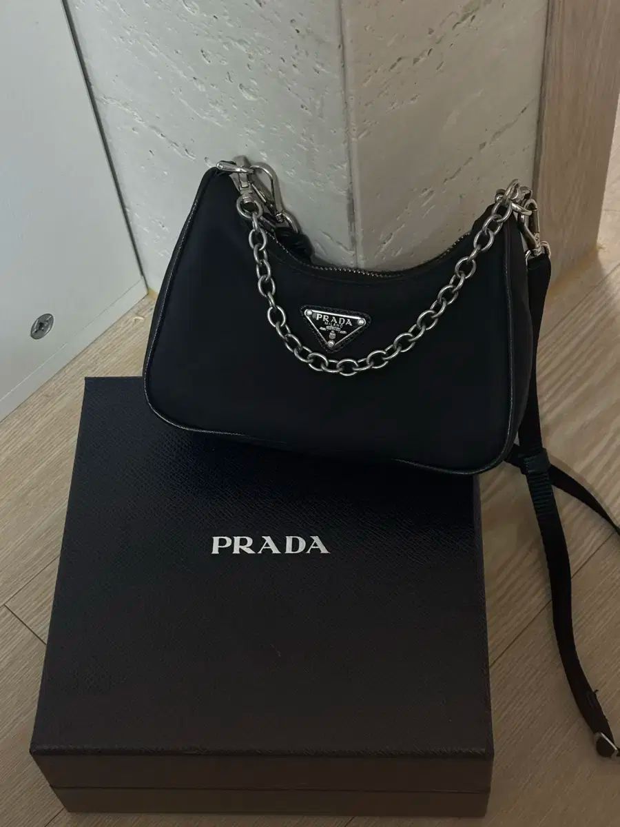PRADA プラダ ミニ ナイロン クロスバッグ