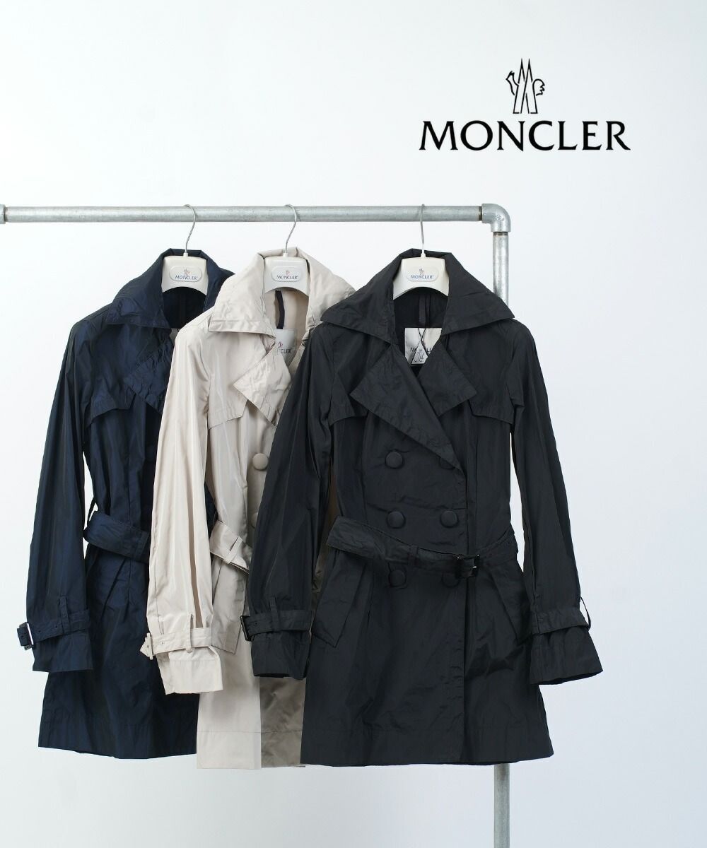 美品 MONCLER トレンチコート スプリングコート モンクレール MONCLER トレンチコート コート トレンチ