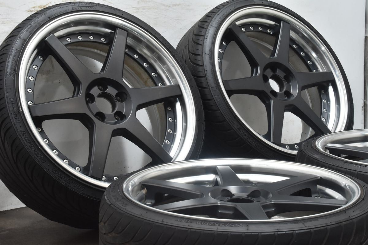 2ピース WORK ジースト ST1 19in 8J 42 PCD100 ナンカン NS-2 215 35R19 レクサス CT200h プリウス カローラ ツーリング ウィッシュ