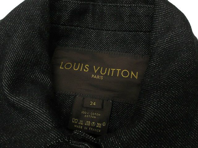 LOUIS VUITTON ジャケット 34 Used Louis Vuitton Monogram Denim Jacket Size 34 Blue | eBay
