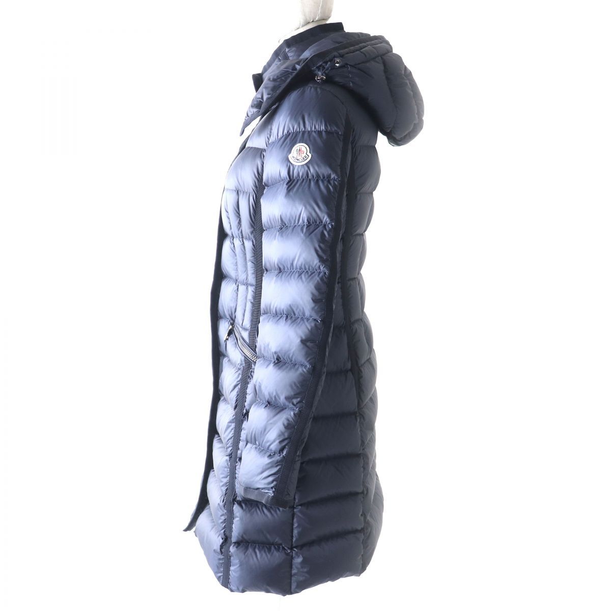 美品☆MONCLER モンクレール HERMINE エルミンヌ フード・ロゴワッペン 