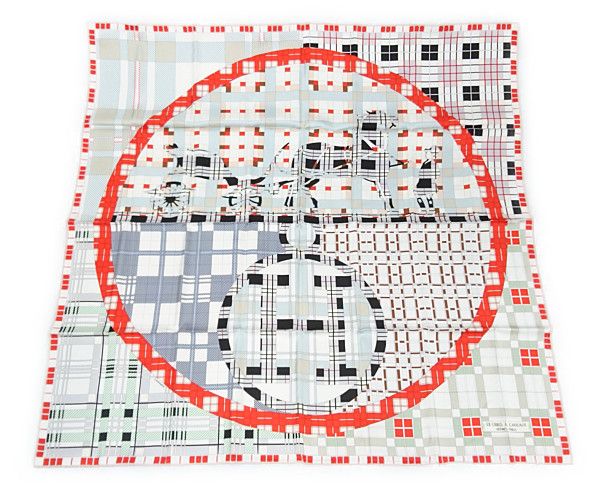 HERMES エルメス シルク スカーフ カレ90 Ex-Li is a Ca eaux エクス