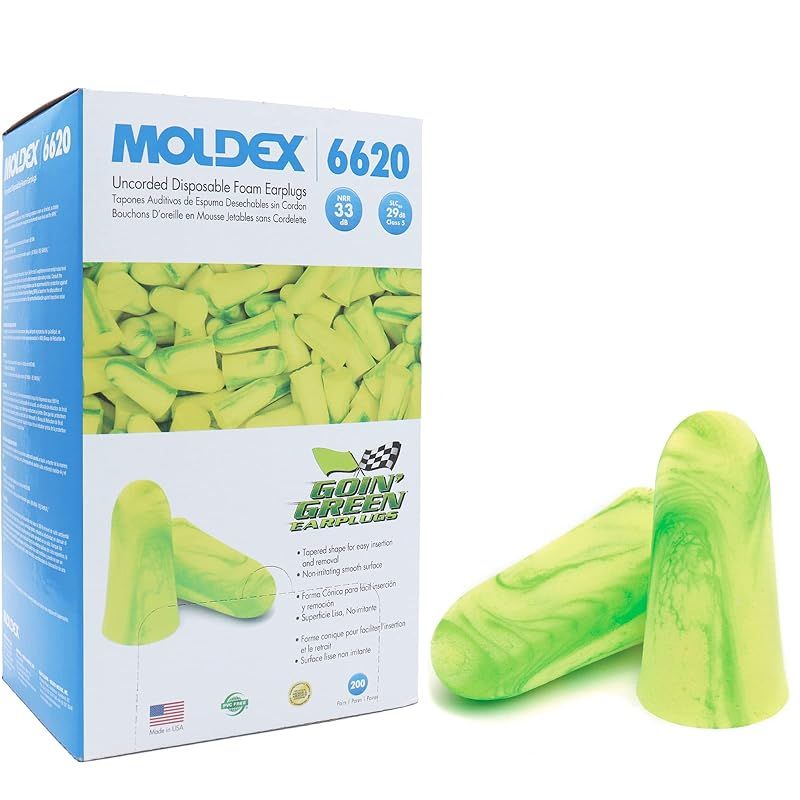 MOLDEX モルデックス ゴーイングリーン 約200ペア 6620 耳栓 遮音 睡眠用 いびき 安眠グッズ