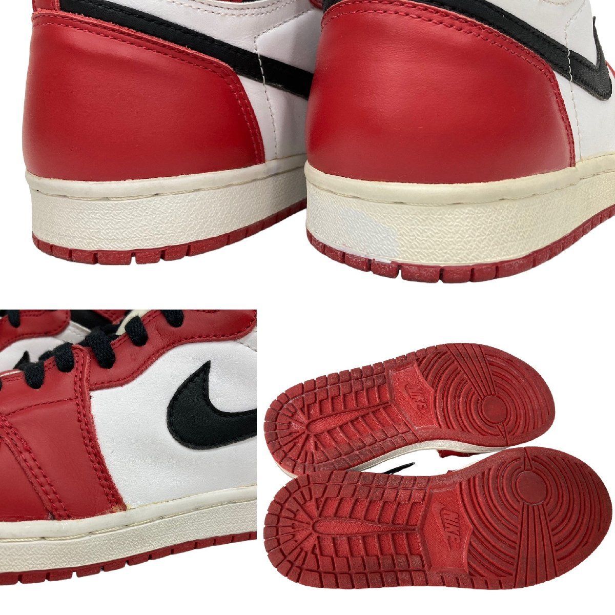 鑑定済み NIKE (ナイキ) AIR JORDAN 1 CHICAGO エアジョーダン1 シカゴ 