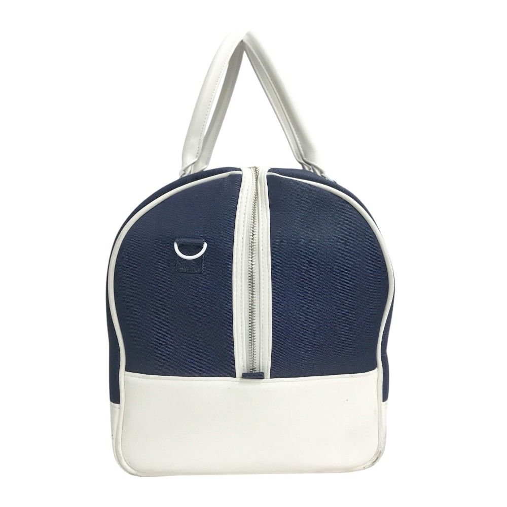 【美品】ワック ゴルフ用品ボストンデニムバッグ ネイビーロゴ WAAC ワック 2WAY ボストンバッグ デニム ネイビー系 [240101454787