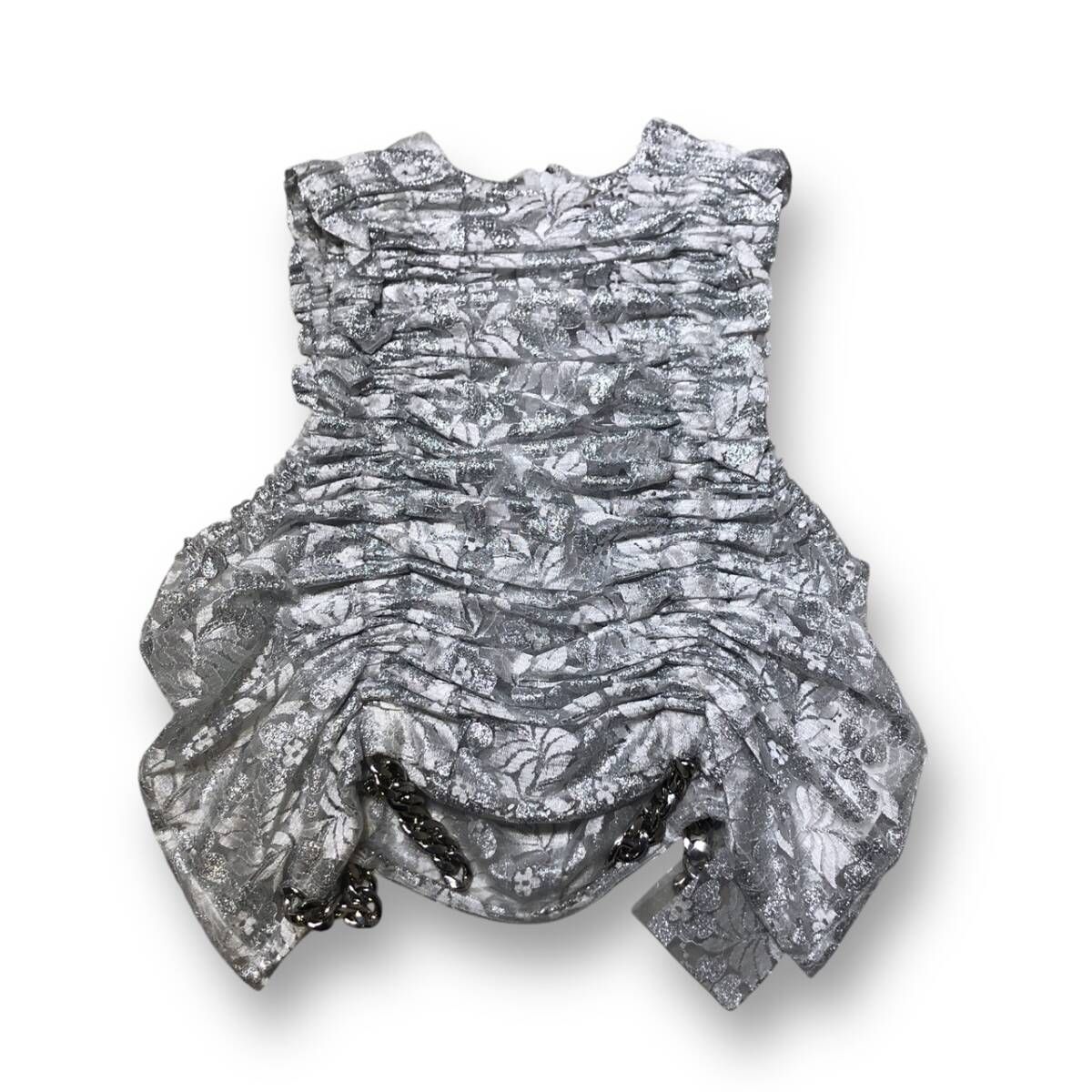 24aw NOIR COMME des GARCONS charring Chain Vest チャーリングチェーンベスト シルバー サイズXS ノワールコムデギャルソン