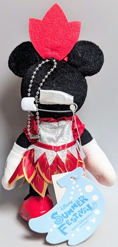 東京ディズニーリゾート ぬいぐるみバッジ ミニーマウス サマー