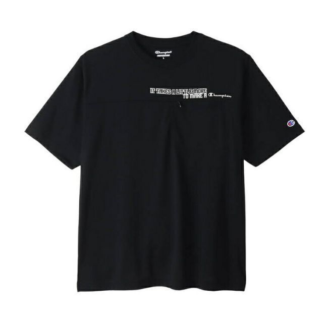 HANES ヘインズ SHORT SLEEVE T-S ブラック XLサイズ C3-XS318 90 | スポーツ 運動 服 衣類 ウエア ウェア トップス ショートスリーブ Tシャツ 半袖 着心地 デザイン UVカット 紫外線対策 肌触り 機能性 ブ