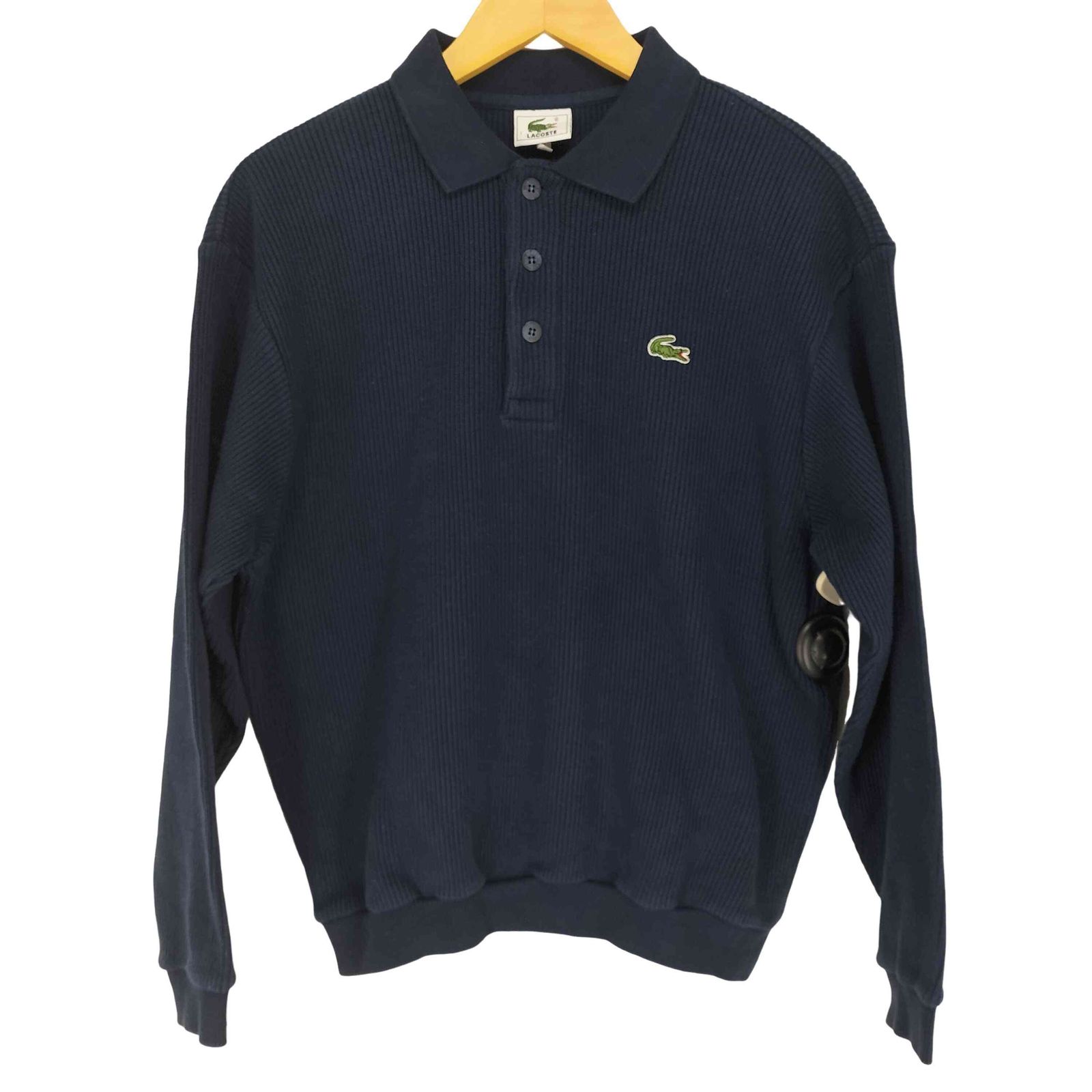 ラコステ LACOSTE 畔編みニット長袖ポロシャツ メンズ  3