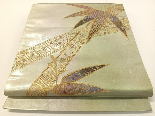 ☆逸品☆袋帯☆相良刺繍☆総刺繍☆名物裂花文☆