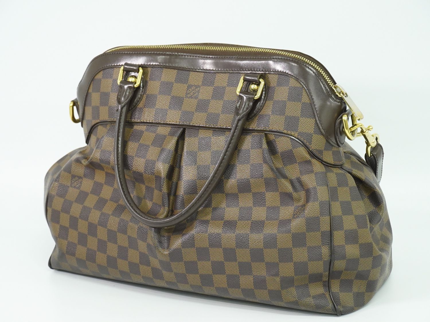 本物 ルイヴィトン LOUIS VUITTON LV トレヴィ GM ダミエ エベヌ 2WAY  