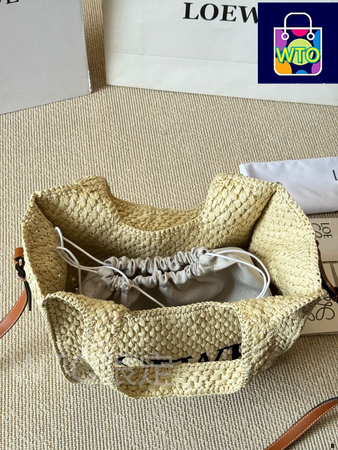 今日特価】Loewe ロエベ 夏の新作 草編みバスケットバッグ