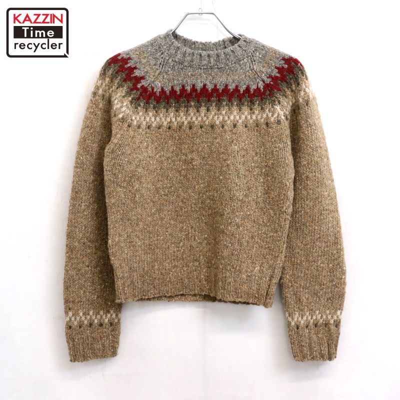 90s 古着 アバクロ ノルディックニット オーバーサイズ ビンテージ Abercrombie&Fitch - 90s 古着 アバクロ ノルディックニット オーバー