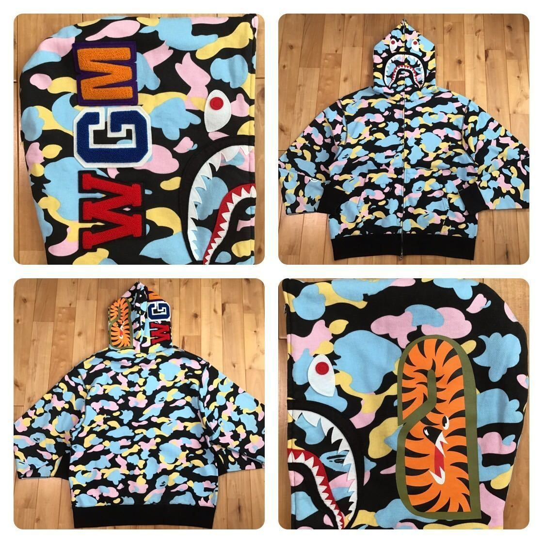 New multi camo シャーク パーカー Lサイズ cotton candy camo shark  