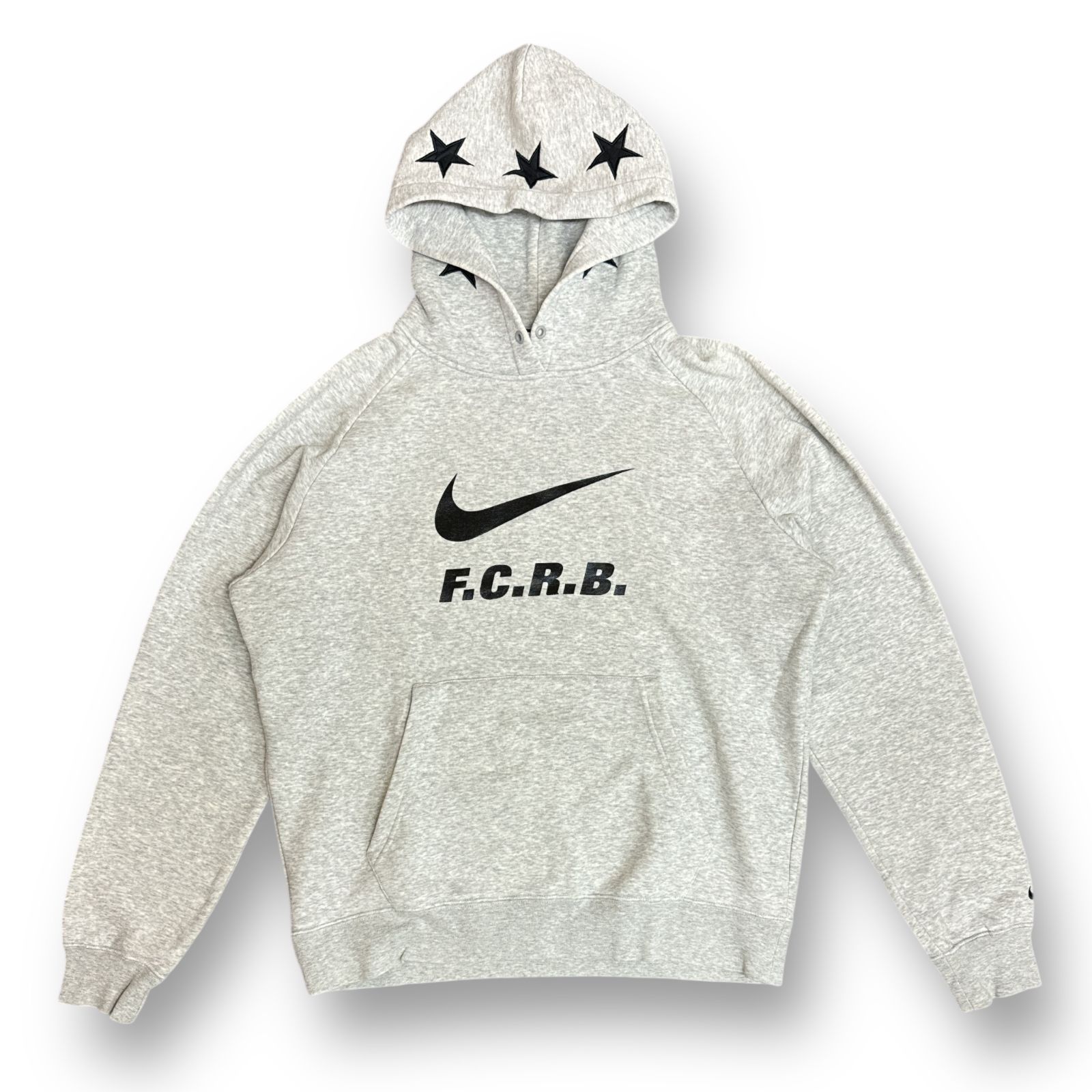 F.C.Real Bristol × NIKE 14AW AUTHENTIC LOGO SWOOSH HOODIE オーセンティックロゴフーディー  パーカー スウェット ナイキ エフシーレアルブリストル FCRB コラボ グレー L 76007A5 - メルカリ