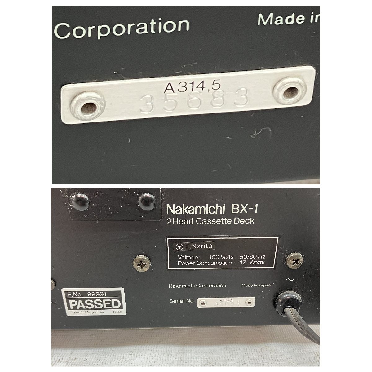 NAKAMICHI BX-1 カセットデッキ 2ヘッド 音響機器 オーディオ