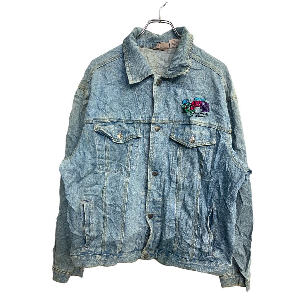 MOST WANTED デニムジャケット Lサイズ ライトブルー コットン 古着卸 アメリカ仕入 t2411-3770