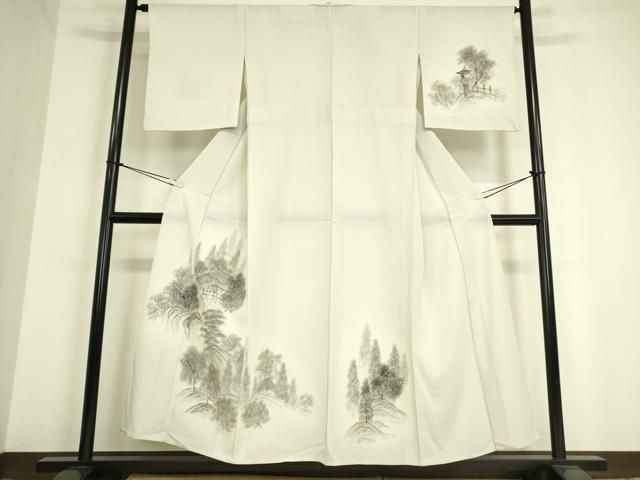 平和屋着物○本加賀友禅作家 鶴見保次 訪問着 枝牡丹花