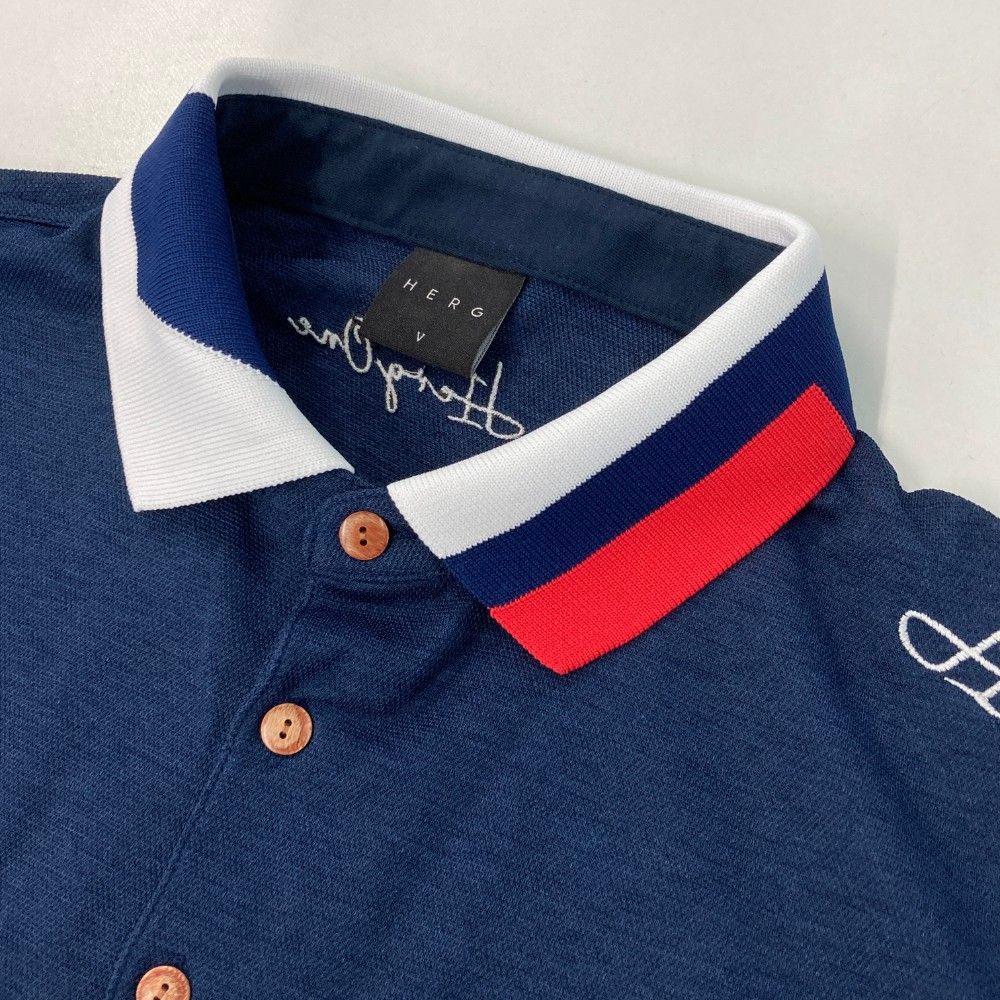 サイズ：5 HERG1 エルグワン 半袖ポロシャツ ネイビー系 [240101259414  