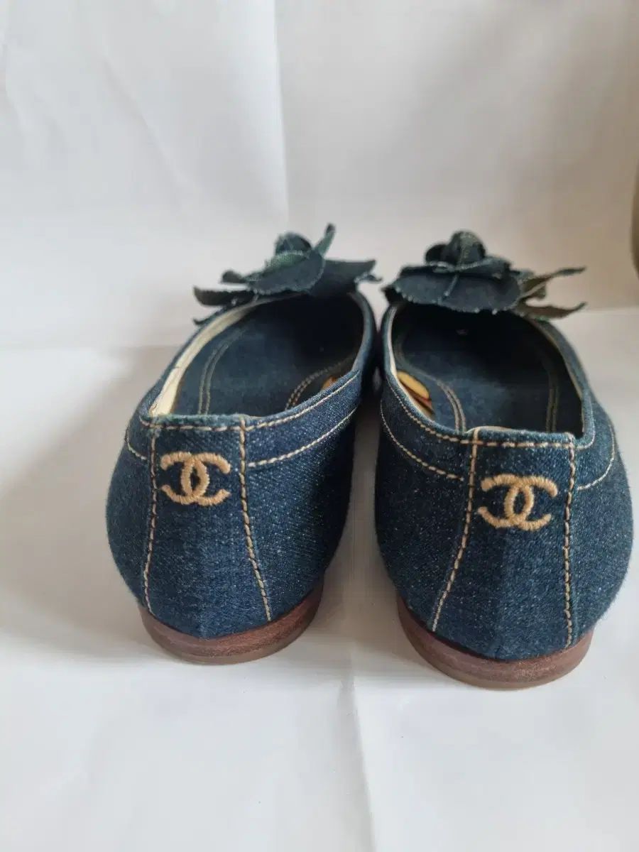 正規品 CHANEL(シャネル) デニム コサージュ フラットシューズ