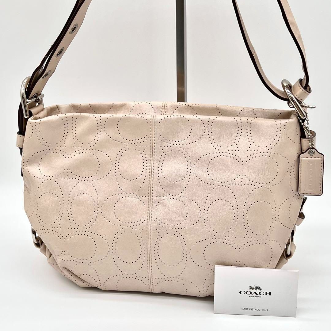 【良品】COACH オプアート パンチング ハンドバッグ 2way ベージュ 楽天市場】コーチ COACH ハンドバッグ マディソン パンチング