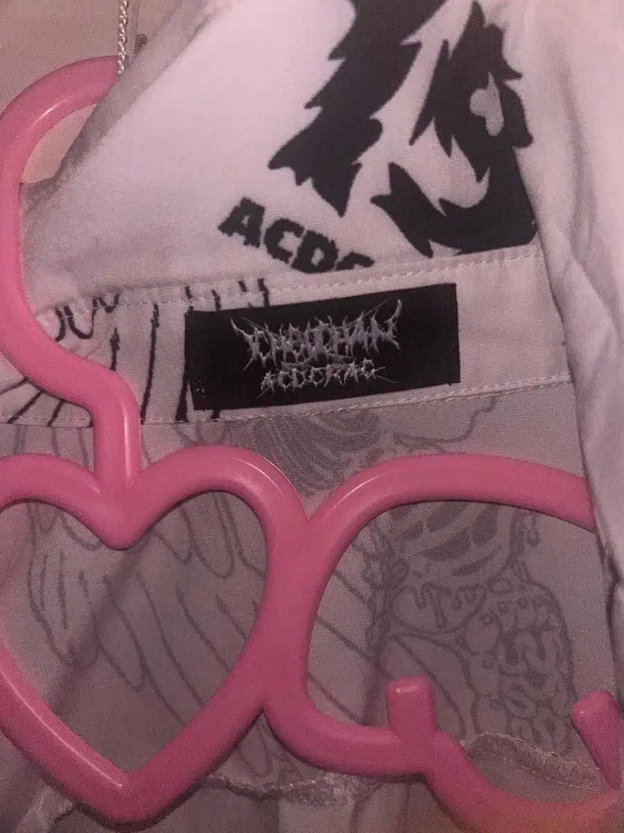  ACDC RAG エンジェルシャツ 地雷系 ユニセックス 長袖 シャツ ブラウス